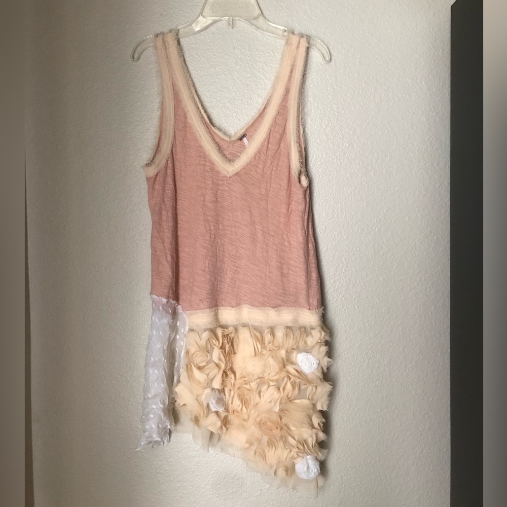 Free People Women’s Ruffled Tank Top (X-Small)